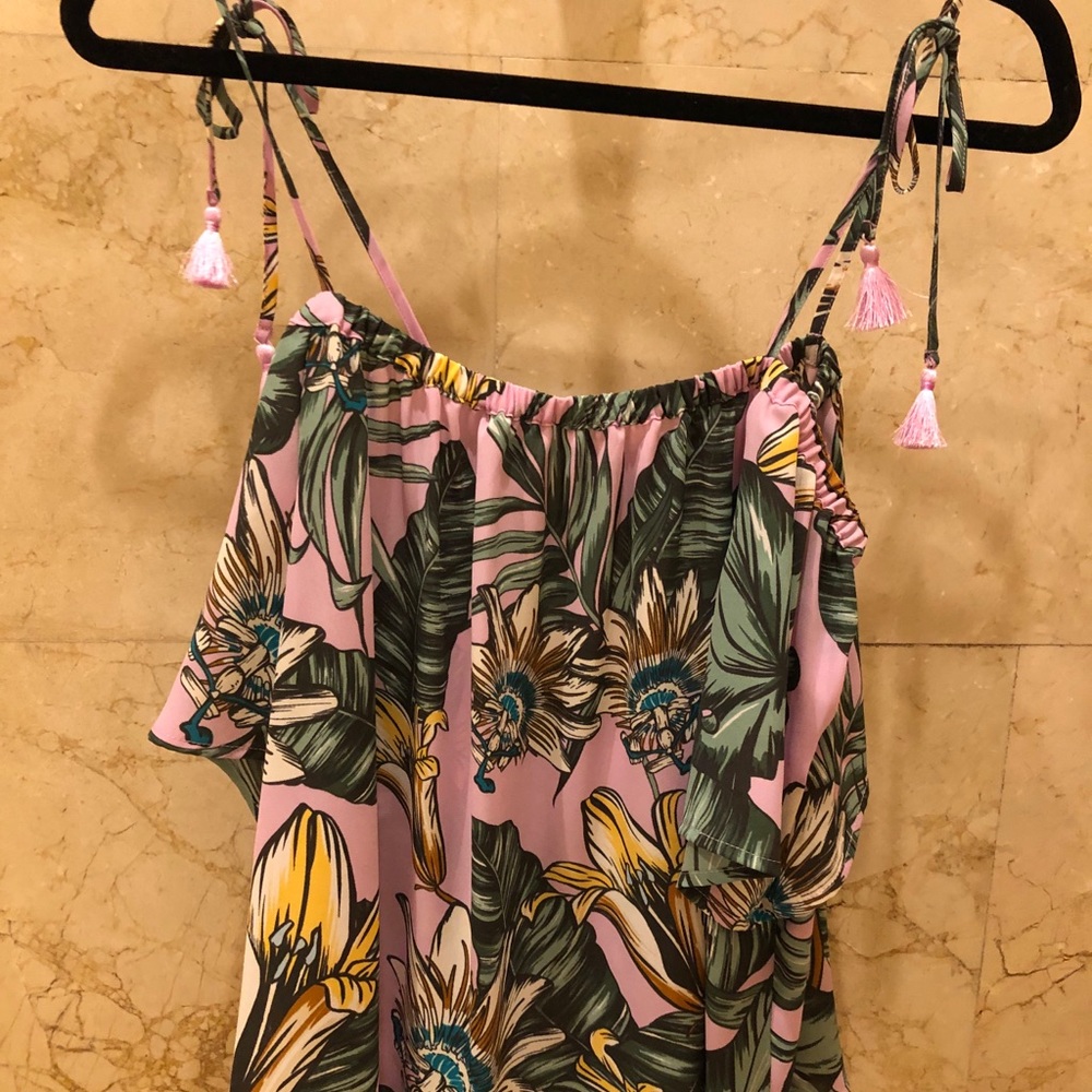 J. Crew Tropical Silky Tank